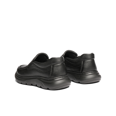 百丽一脚蹬商务鞋男2025新款冬商场款羊皮革厚底休闲皮鞋8YG01DM5