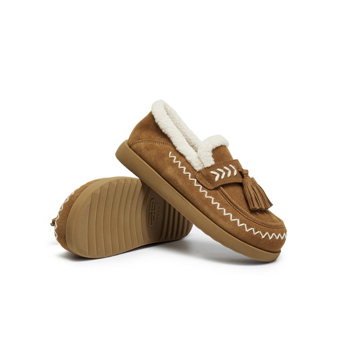 百丽复古流苏毛毛鞋女2025冬新商场同款民族风保暖休闲鞋E5B1DDM5