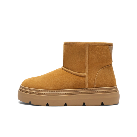 百丽暖墩墩雪地靴男靴2025新款冬厚底增高保暖休闲东北靴A2202DD5