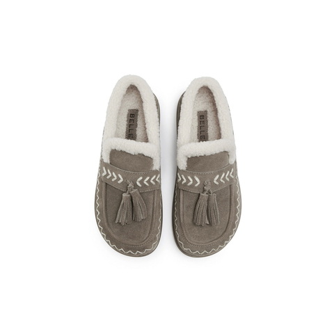 百丽复古流苏毛毛鞋女2025冬新商场同款民族风保暖休闲鞋E5B1DDM5