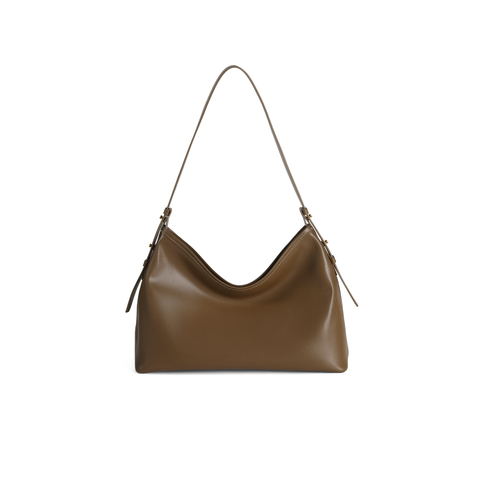 百丽包包女25秋商场同款复古绒面hobo包单肩斜挎托特X7384CX5