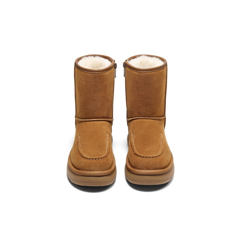 百丽复古雪地靴女2025冬新商场同款厚底保暖休闲靴E8C2DDZ5