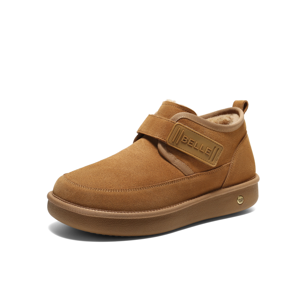 百丽户外休闲雪地靴男2025新款冬商场同款厚底保暖东北靴8XW01DD5