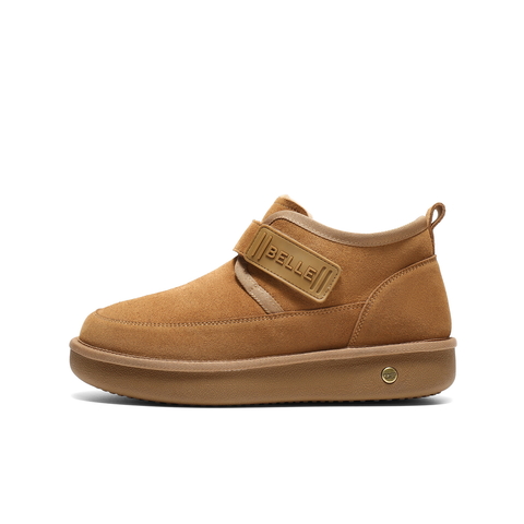 百丽户外休闲雪地靴男2025新款冬商场同款厚底保暖东北靴8XW01DD5