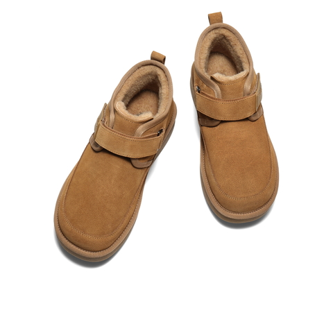 百丽户外休闲雪地靴男2025新款冬商场同款厚底保暖东北靴8XW01DD5