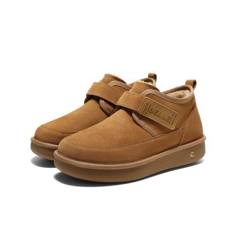 百丽户外休闲雪地靴男2025新款冬商场同款厚底保暖东北靴8XW01DD5