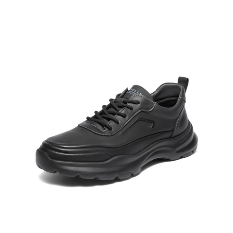 百丽厚底增高健步鞋男鞋2025新款冬季潮搭户外休闲运动鞋L6011DM5