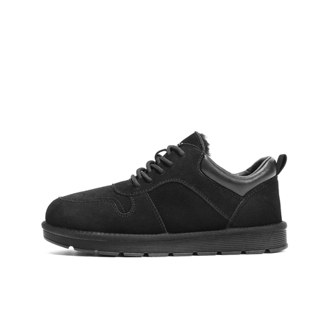 百丽户外休闲低帮雪地鞋男2025新款冬季厚实保暖鞋毛毛鞋A2258DM5