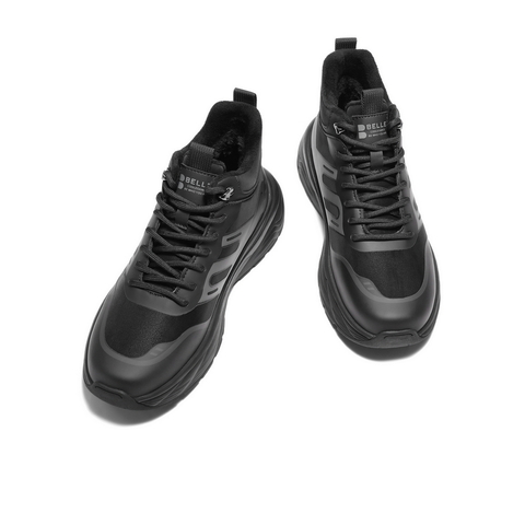 百丽高帮休闲运动鞋男2025新款冬商场同款厚底健步鞋加绒8XA01DD5