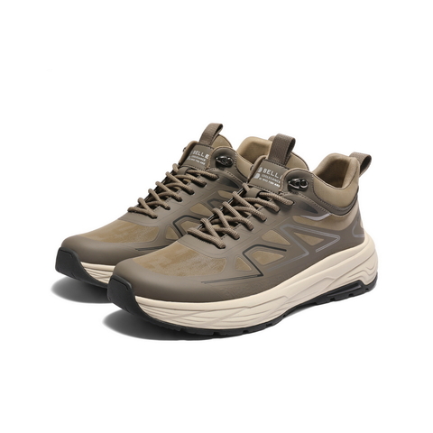 百丽高帮休闲运动鞋男鞋2025新款冬季厚底增高潮搭户外鞋A2176DD5