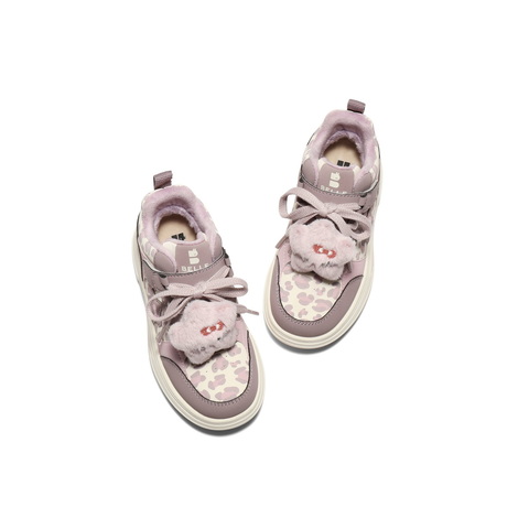 百丽撞色星星板鞋女童2025冬新商场同款舒适休闲鞋25670D85