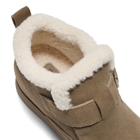 百丽复古高帮勃肯鞋女2025冬新商场同款内增高保暖休闲鞋E5A1DDD5