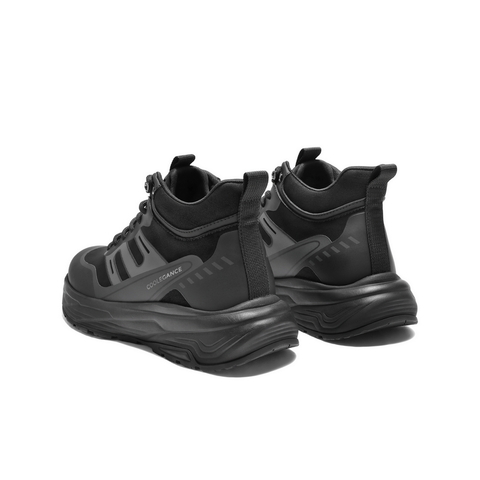 百丽高帮休闲运动鞋男2025新款冬商场同款厚底增高健步鞋8XA01DD5