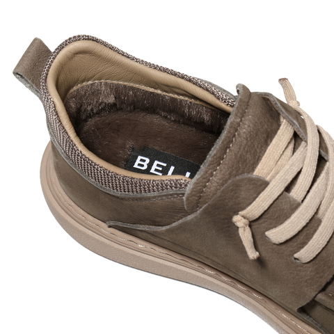 百丽高帮休闲板鞋男2025新款冬季商场款牛皮革厚底工装鞋8VD11DD5