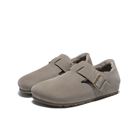 百丽外穿休闲百搭工装鞋男2025秋舒适简约全包勃肯鞋加绒B3701CM5