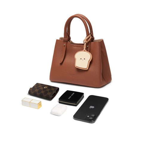 百丽包包女2025新款牛皮通勤吐司系列单肩斜挎手提包X7162DX5