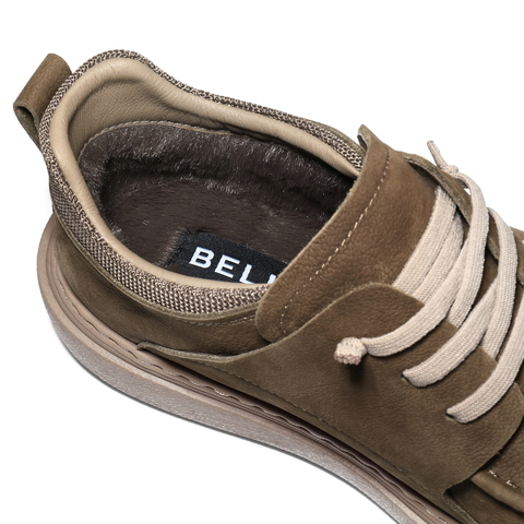 百丽高帮休闲板鞋男2025新款冬季商场款牛皮革厚底工装鞋8VD11DD5