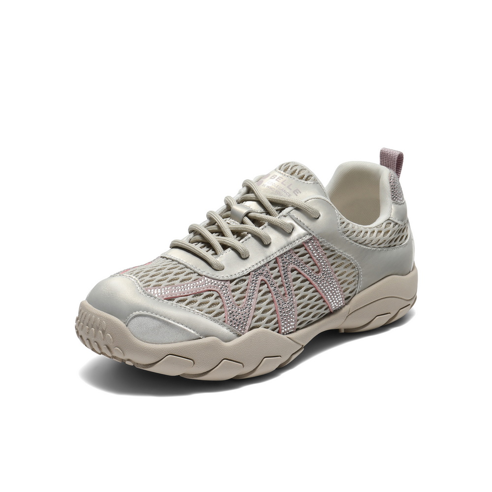 百丽时尚撞色阿甘鞋女2025秋新舒适透气网面运动休闲鞋B2794CM5