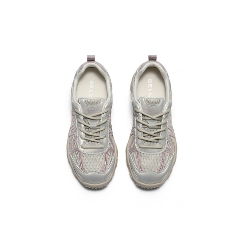 百丽时尚撞色阿甘鞋女2025秋新舒适透气网面运动休闲鞋B2794CM5