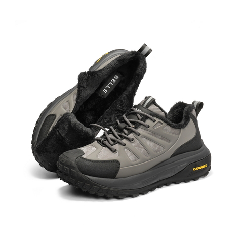 百丽厚底增高休闲鞋男25新冬防撞鞋头户外登山鞋运动鞋加绒A2231DM5