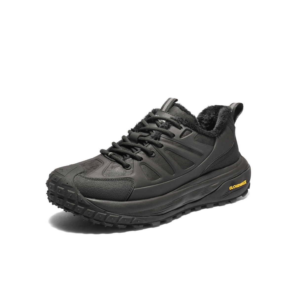 百丽厚底增高休闲鞋男25新冬防撞鞋头户外登山鞋运动鞋加绒A2231DM5