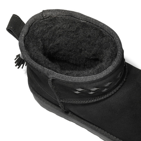 百丽撞色串珠雪地靴女2025冬新厚底加毛保暖休闲短靴B2967DD5