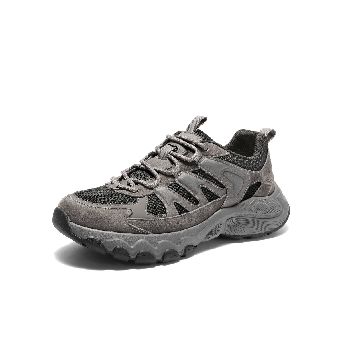 百丽厚底增高休闲鞋男鞋2025新款秋季户外潮搭舒适老爹鞋A2198CM5