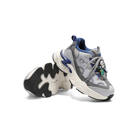 百丽时尚撞色厚底老爹鞋女童2025冬新商场同款童趣休闲鞋50603D85