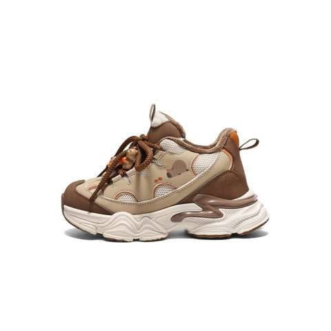 百丽时尚撞色厚底老爹鞋女童2025冬新商场同款童趣休闲鞋50603D85