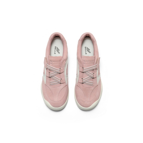 百丽清爽撞色小白鞋女2025秋新便捷魔术贴舒适休闲鞋3RTB1CM5