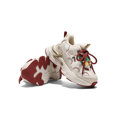 百丽时尚撞色厚底老爹鞋女童2025冬新商场同款童趣休闲鞋50603D85