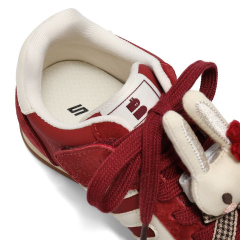 百丽撞色跑道阿甘德训鞋童鞋2025冬新商场同款加绒休闲鞋62623D85