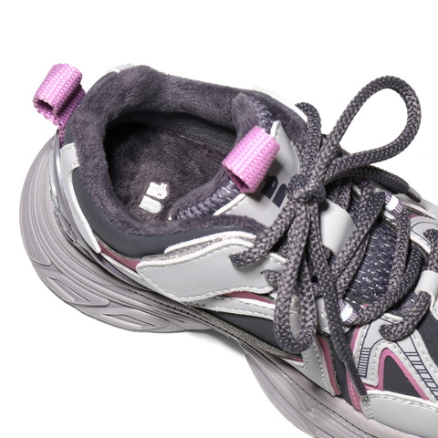 百丽撞色拼接老爹鞋童鞋2025冬新商场同款厚底运动休闲鞋V5155D85