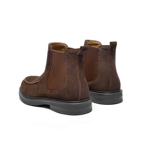 百丽时尚潮搭休闲靴男2025新款冬季户外短靴切尔西靴A2174DD5