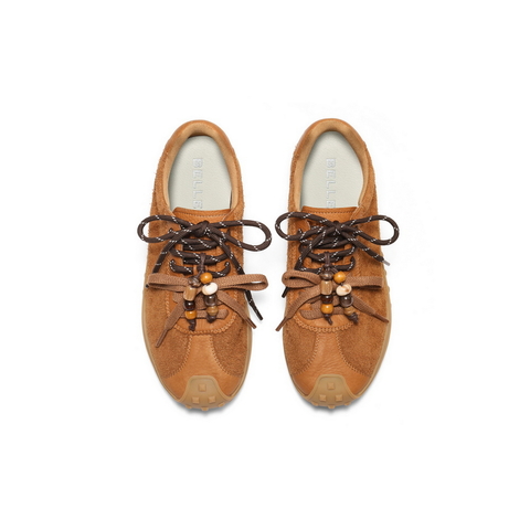 百丽复古风德训鞋女2025秋新双鞋带舒适薄底运动休闲鞋B2902CM5