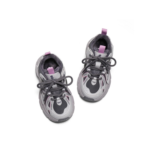 百丽撞色拼接老爹鞋童鞋2025冬新商场同款厚底运动休闲鞋V5155D85