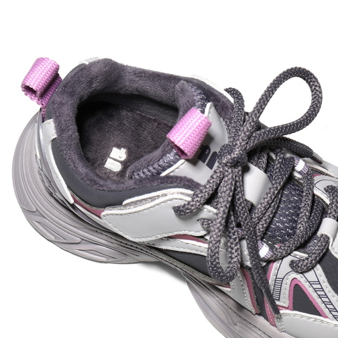 百丽撞色拼接老爹鞋童鞋2025冬新商场同款厚底运动休闲鞋V5155D85