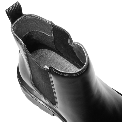 百丽厚底增高休闲靴男靴2025新款冬季时尚套筒切尔西靴A2286DD5