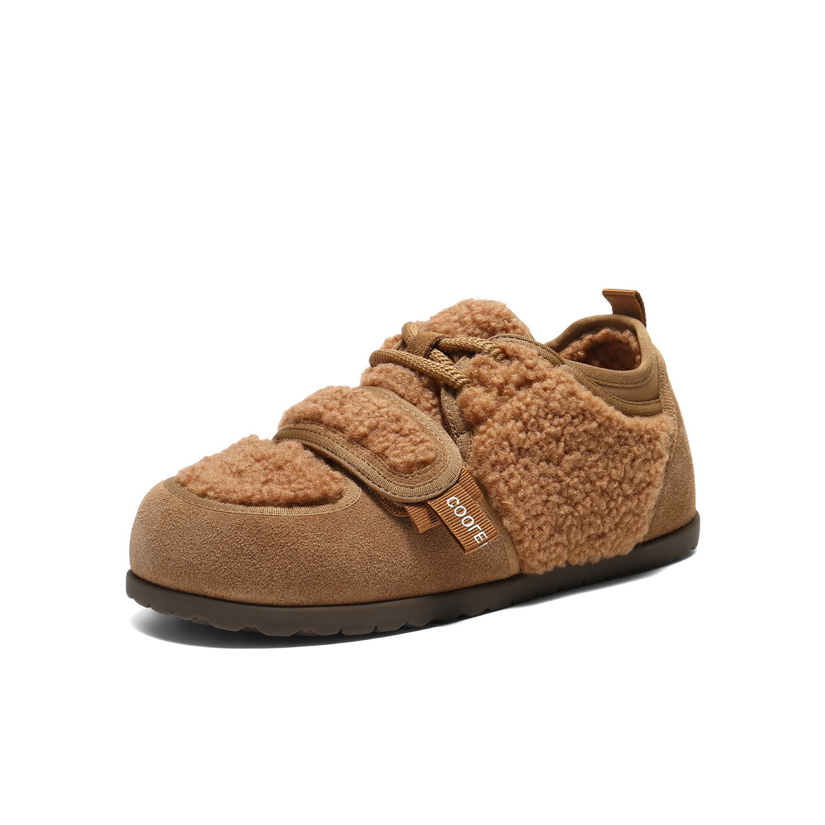 百丽可爱治愈毛毛鞋女2025冬新丑萌保暖休闲鞋B3016DM5