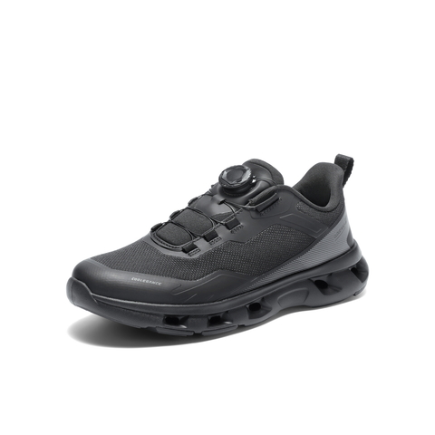 百丽户外休闲健步鞋男2025新秋旋钮扣镂空厚底跑步运动鞋A2208CM5