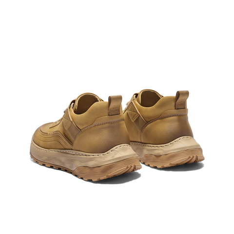 百丽户外休闲高帮工装鞋男2025新款冬季免系带厚底增高鞋A2172DM5