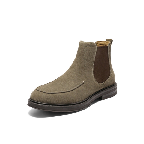 百丽时尚潮搭休闲靴男2025新款冬季户外短靴切尔西靴A2174DD5