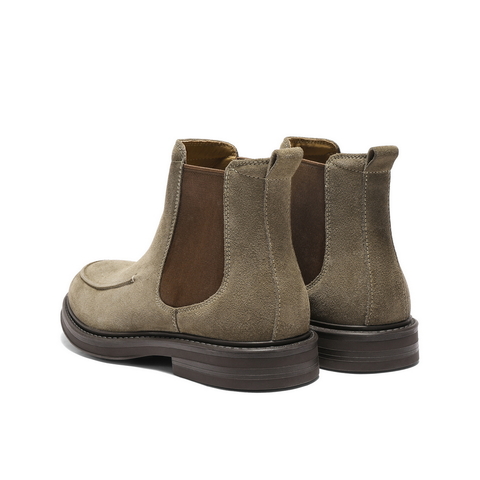 百丽时尚潮搭休闲靴男2025新款冬季户外短靴切尔西靴A2174DD5