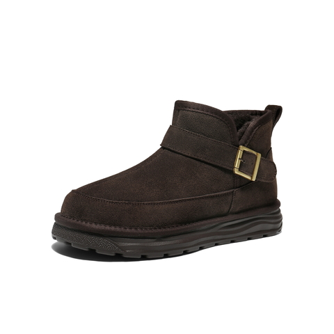 百丽户外休闲保暖雪地靴男2025新款冬季商场款棉靴东北靴8QV01DD5