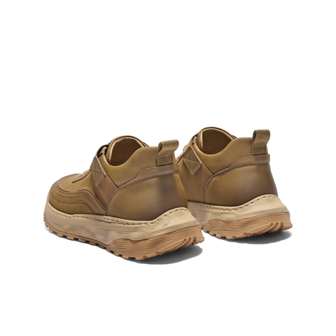 百丽户外休闲高帮工装鞋男2025新款冬季免系带厚底增高鞋A2172DM5