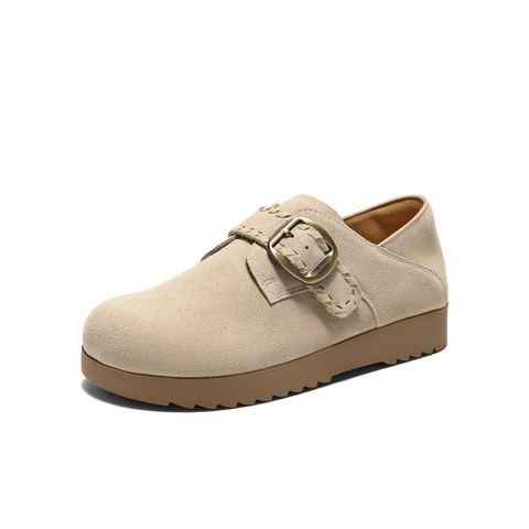 百丽简约复古勃肯鞋女2025秋新舒适薄底可两穿休闲鞋B2900CM5