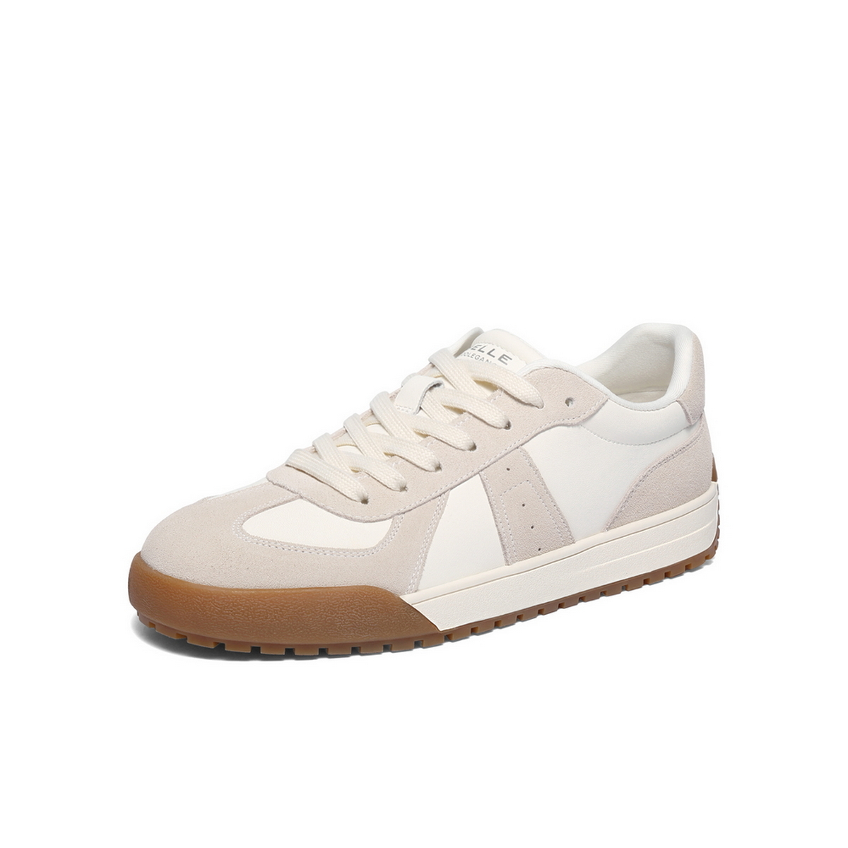 百丽复古潮搭德训鞋男2025新款冬季拼接撞色休闲板鞋A2181DM5