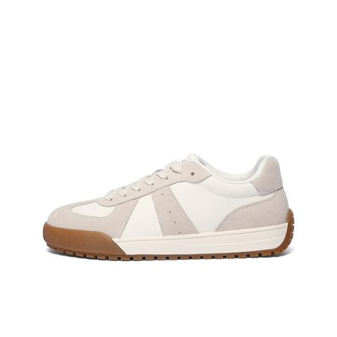 百丽复古潮搭德训鞋男2025新款冬季拼接撞色休闲板鞋A2181DM5