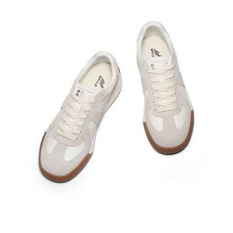 百丽复古潮搭德训鞋男2025新款冬季拼接撞色休闲板鞋A2181DM5