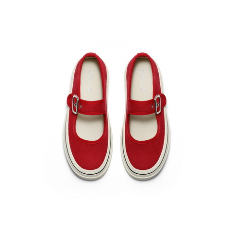 百丽时尚皮带扣休闲玛丽珍鞋女2025秋新厚底增高休闲鞋B2836CQ5